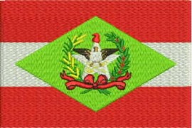 Matriz de bordado Bandeira Santa Catarina