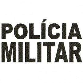 Matriz de bordado Polcia Militar