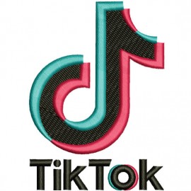 Matriz de bordado Logo TikTok