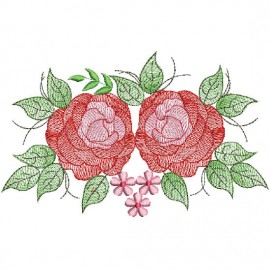 Matriz de bordado Rosas
