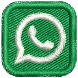 Matriz de bordado Whatsapp Logo