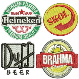 Matrizes de bordado Logos de Cervejas