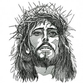 Matriz de bordado Rosto de Jesus