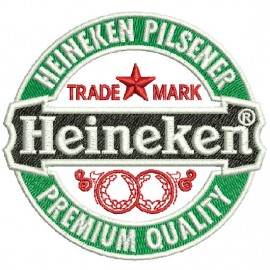 Matriz de bordado Heineken Logomarca