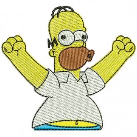 Matriz de bordado Desenho The Simpsons Homer