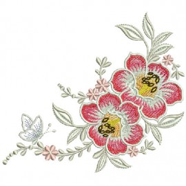 Matriz de bordado Flores 012