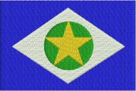 Matriz de bordado Bandeira Mato Grosso